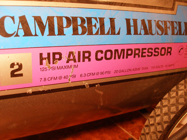 Compressor close-up view